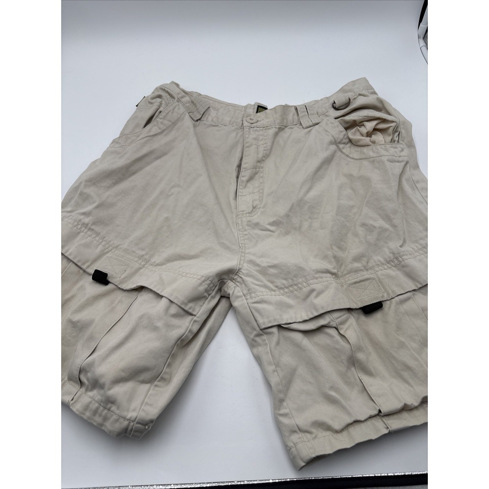 Relic Industries Cargo Hiking Shorts Mens Size 36‎ Waist Beige 9 Inch Inseam